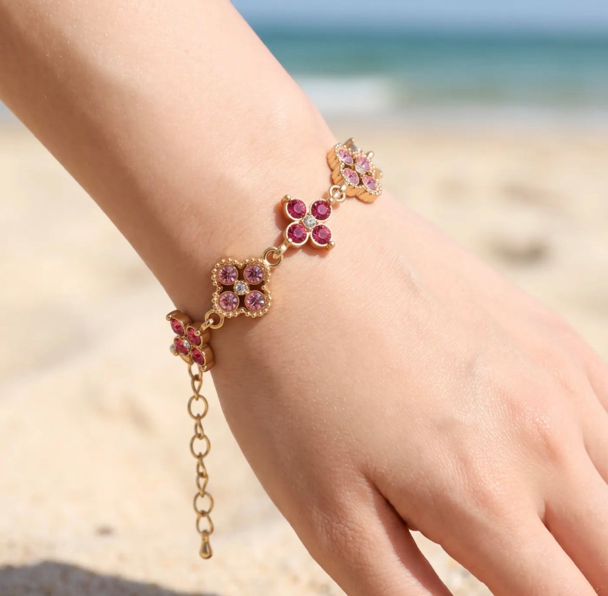 Bracelet Eléa – Acier inoxydable & zirconiums scintillants