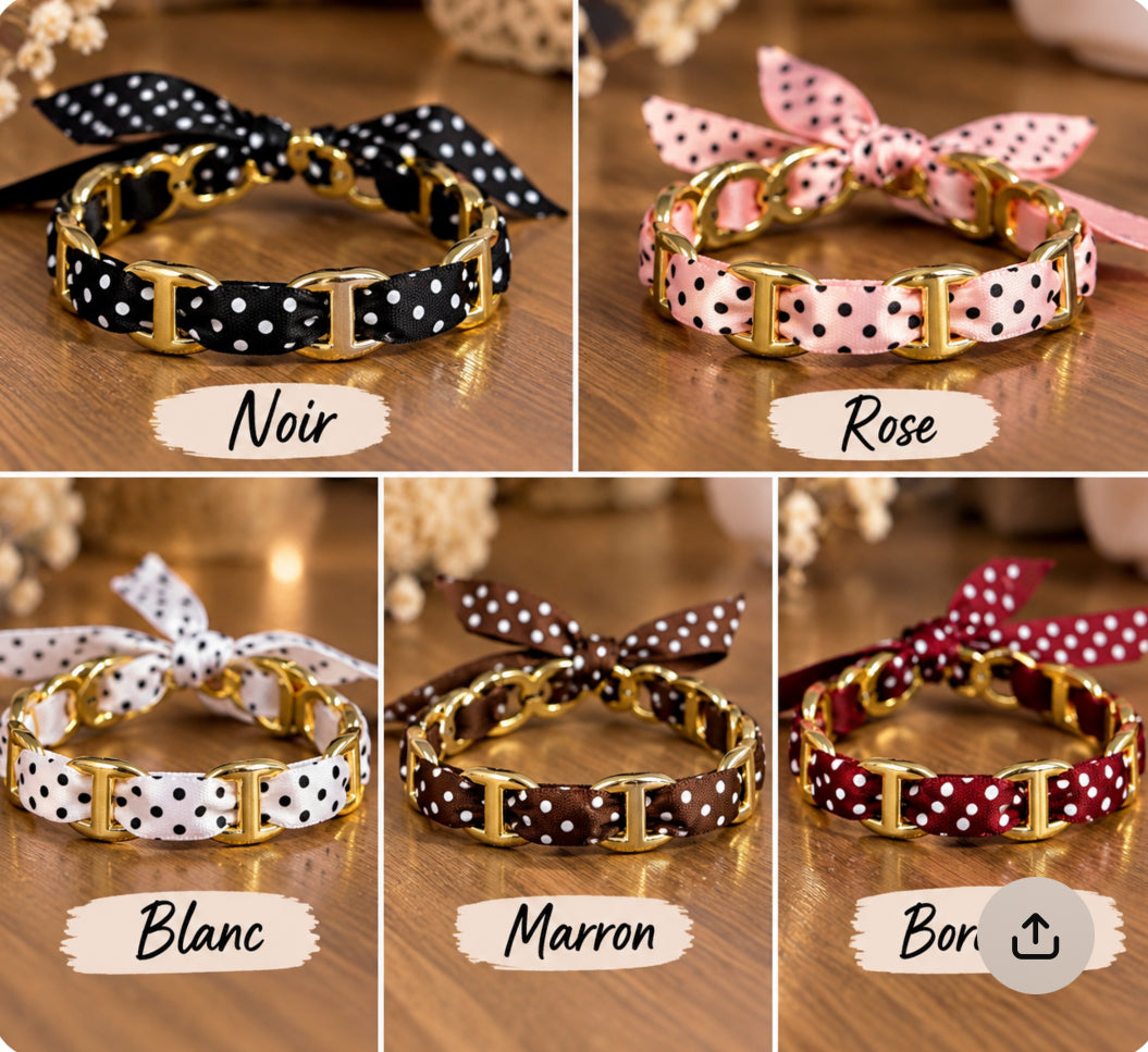 Bracelet Maille Marine « Capucine » – Tendance & Iconique 🎀