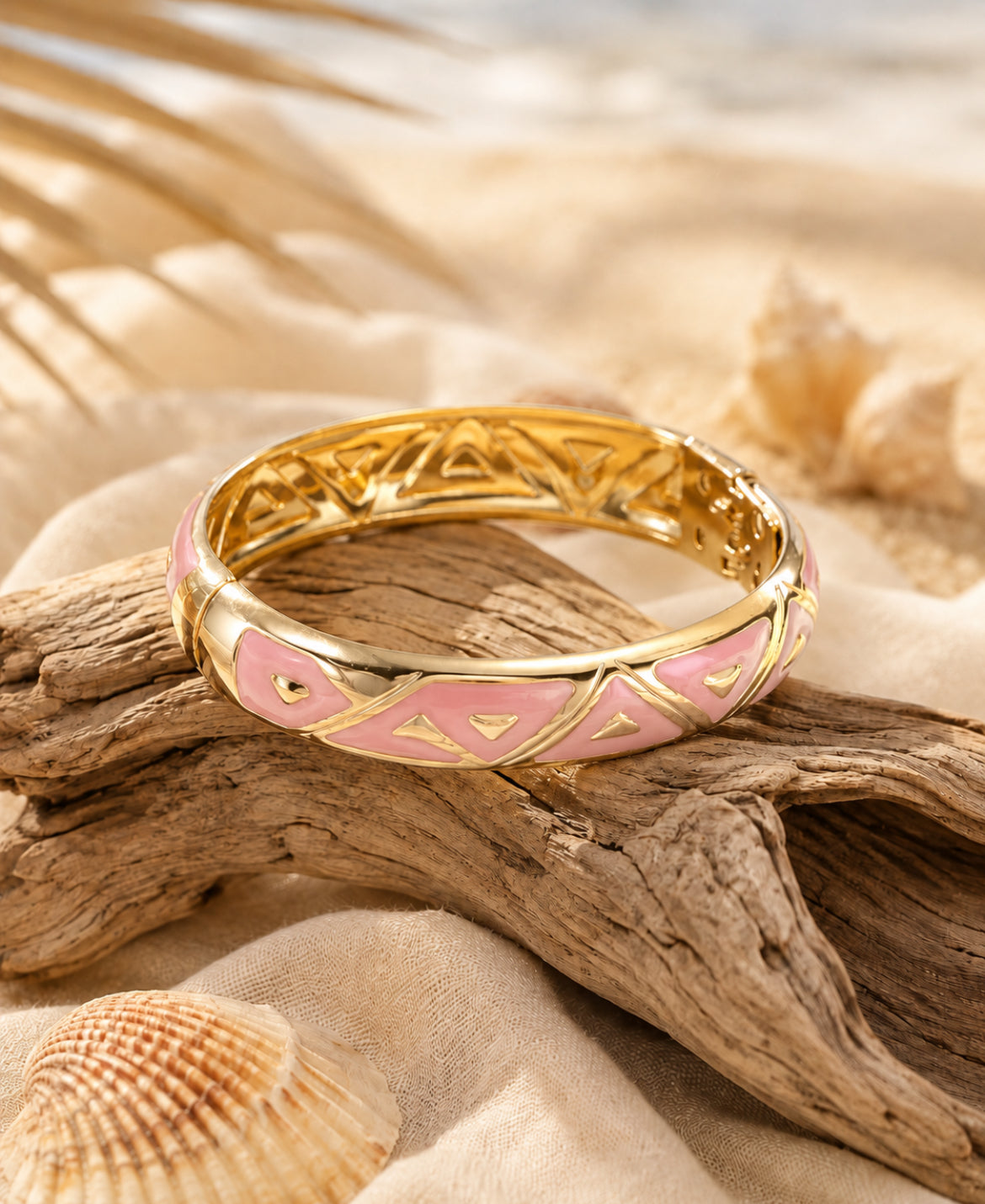 Bracelet Jonc Thaïlandais Géométrique – Acier inoxydable