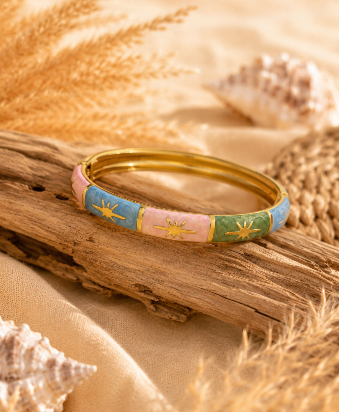 Bracelet Jonc Thaïlandais « Éclat Nomade »