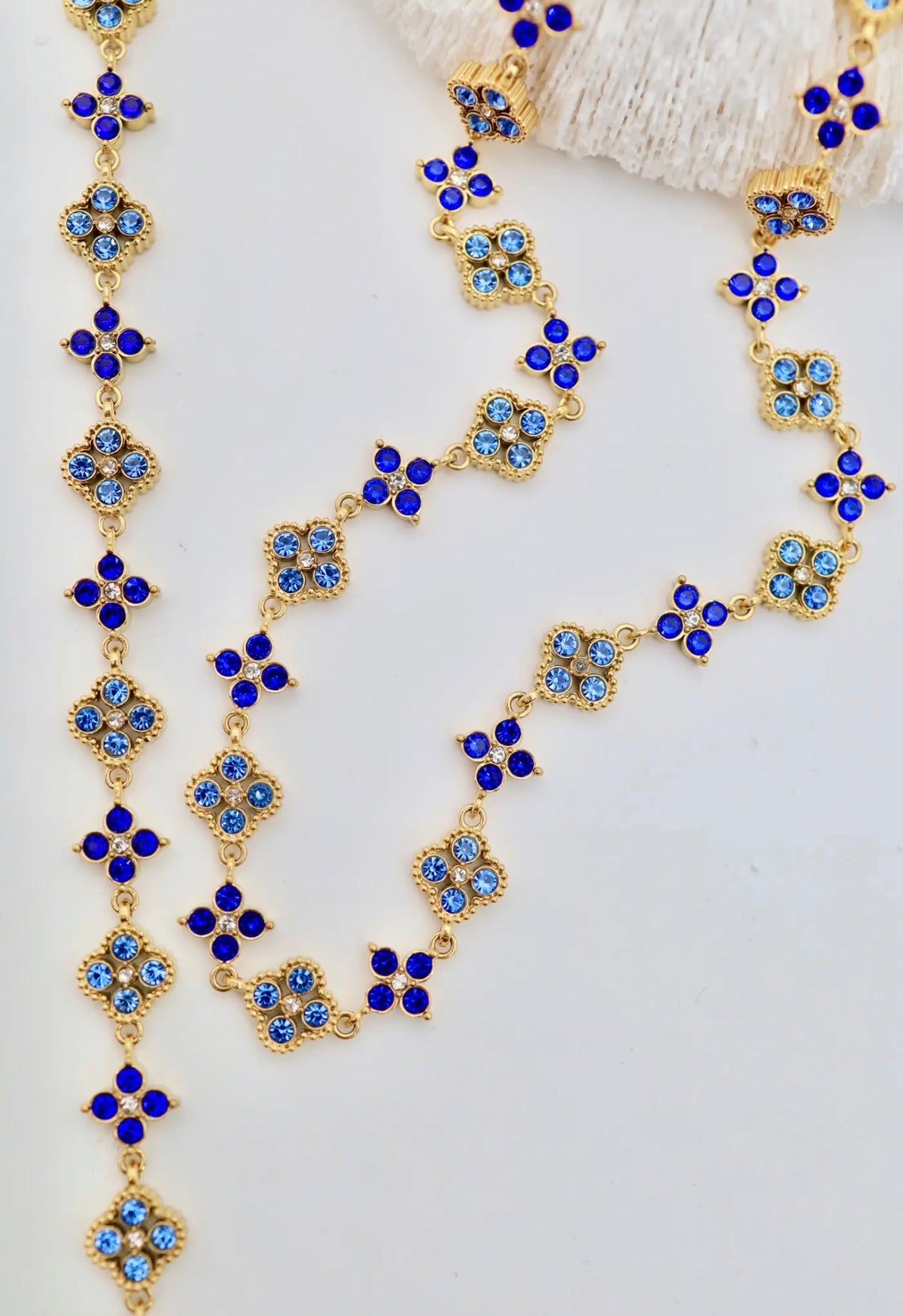 Parure Eléa – Collier & bracelet en acier inoxydable et zirconium