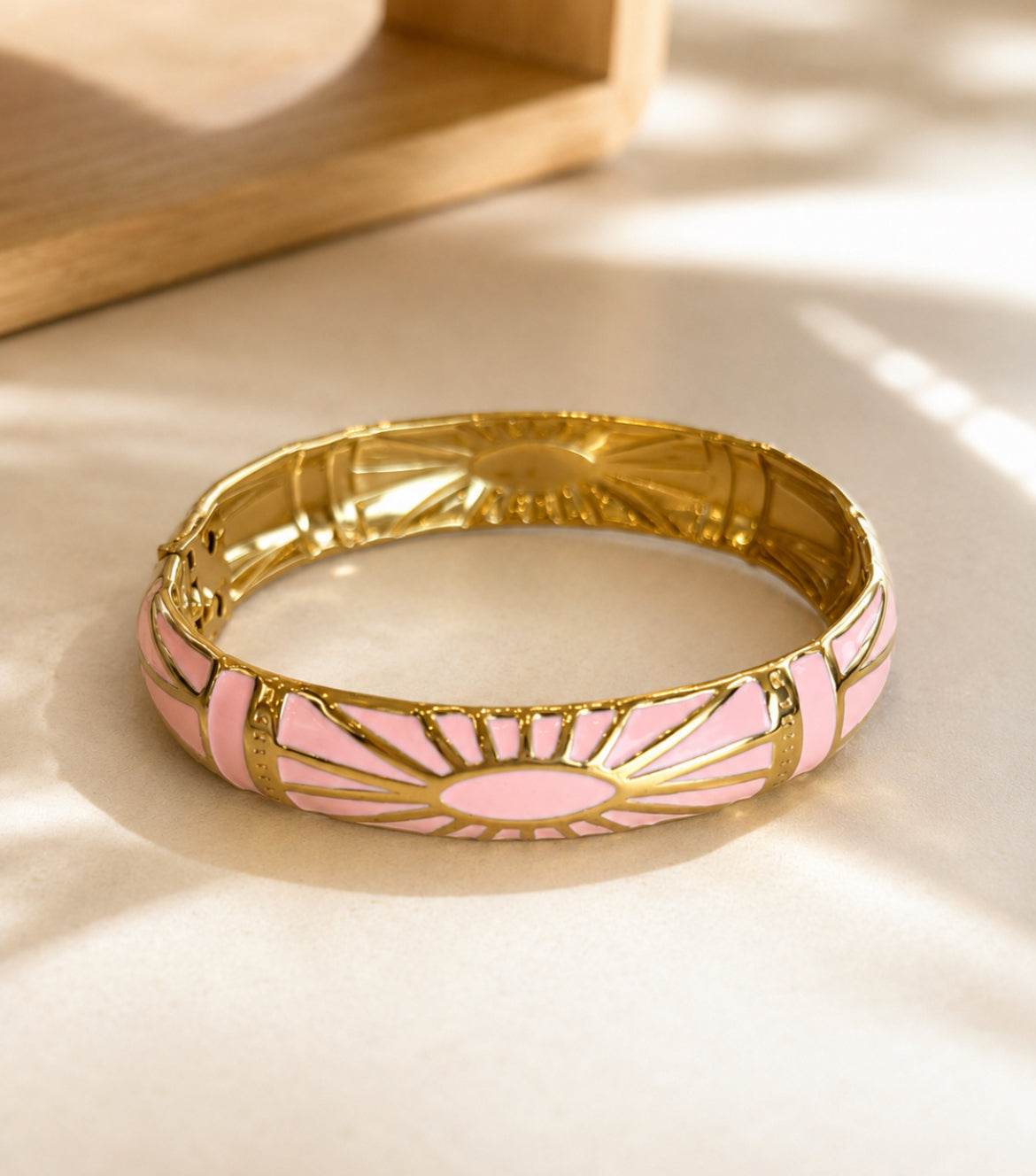 Bracelet Jonc Thaïlandais Soleil – Acier inoxydable