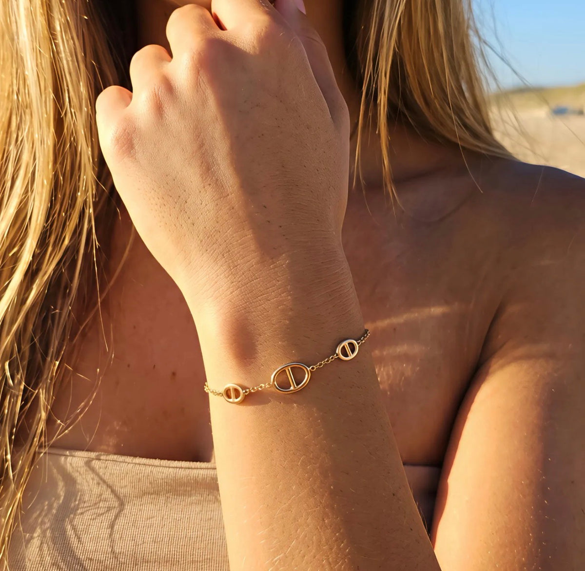 Bracelet Naïra – Maille marine en acier inoxydable