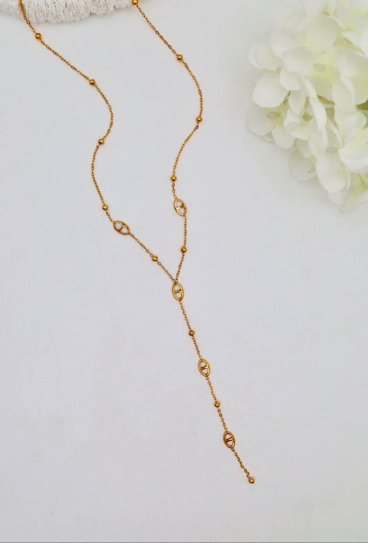 Collier séléne -maille marine