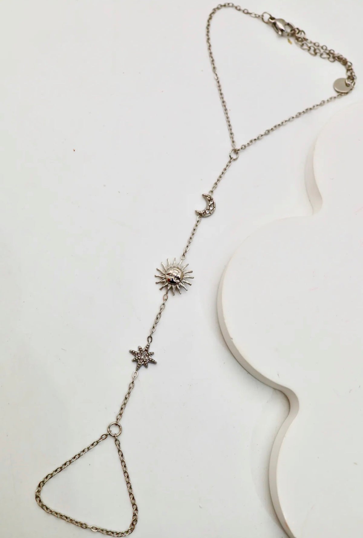 Chaîne de main lunéa or et argent