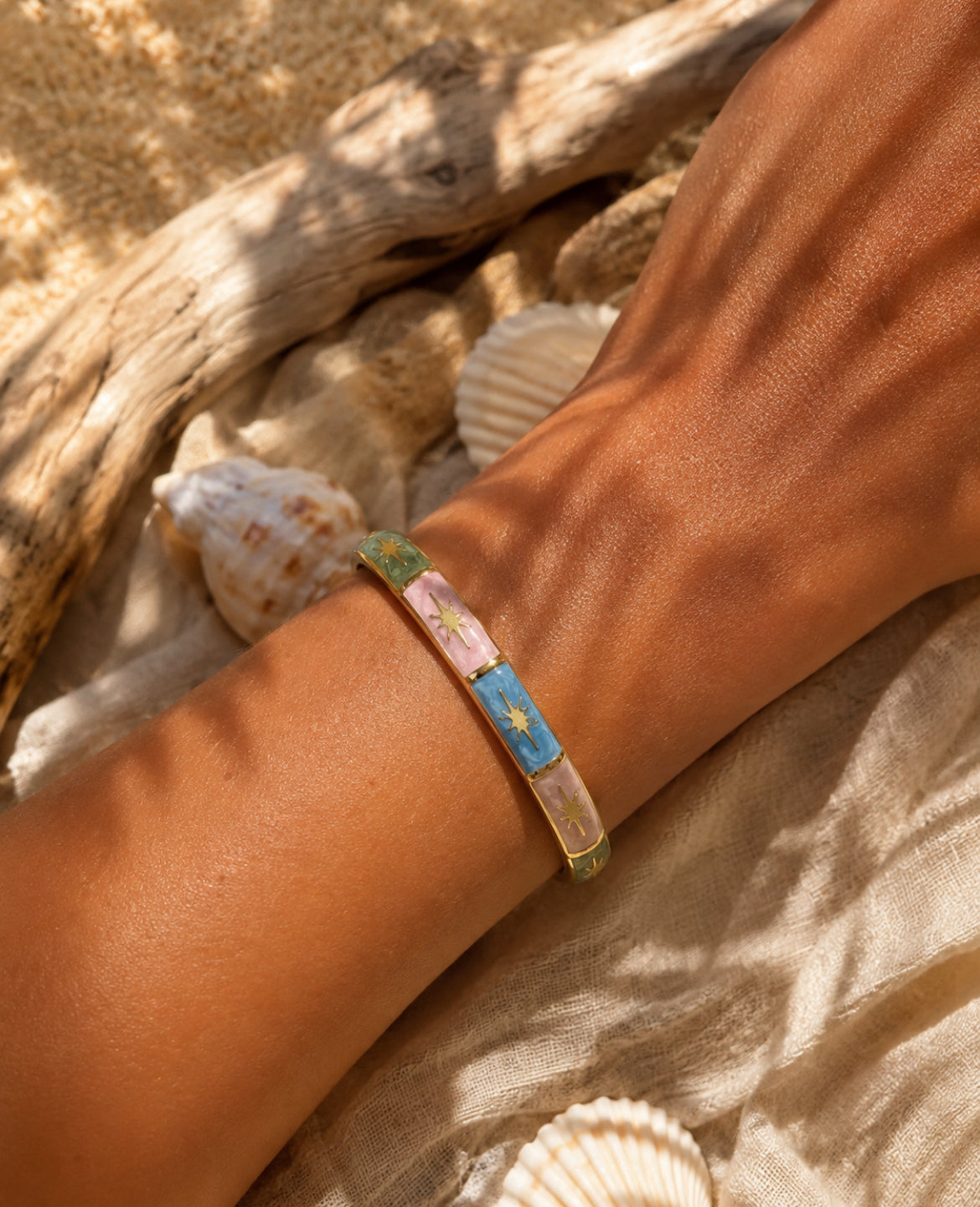 Bracelet Jonc Thaïlandais « Éclat Nomade »