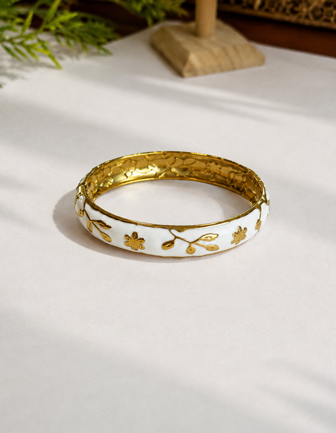 Bracelet Jonc Thaïlandais Lotus – Acier inoxydable 10 couleurs