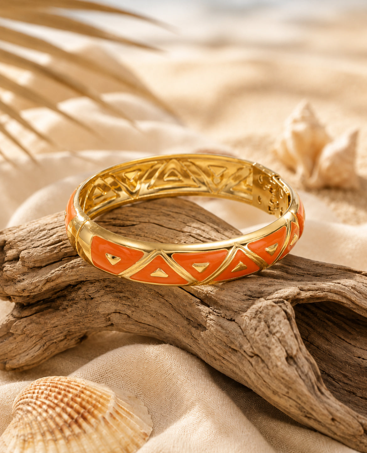 Bracelet Jonc Thaïlandais Géométrique – Acier inoxydable