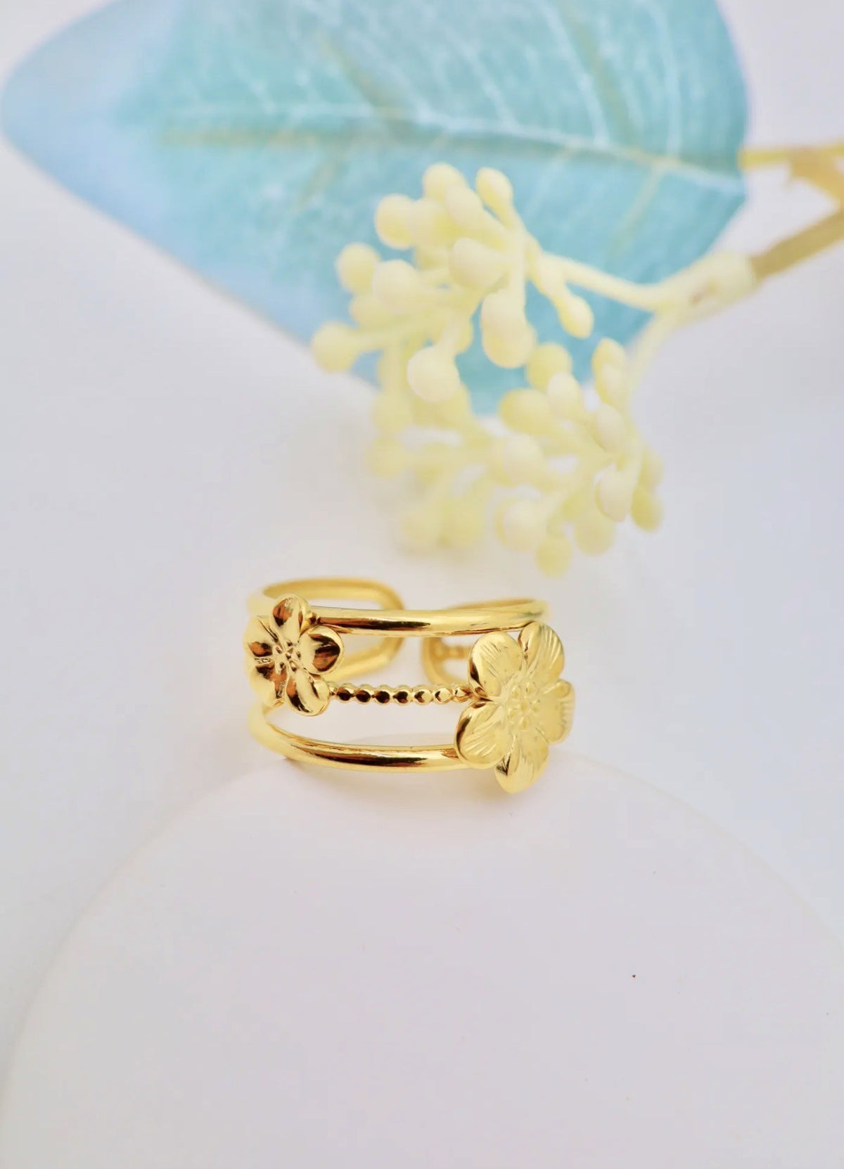 Bague Floréa – Dorée ou Argentée 🌸