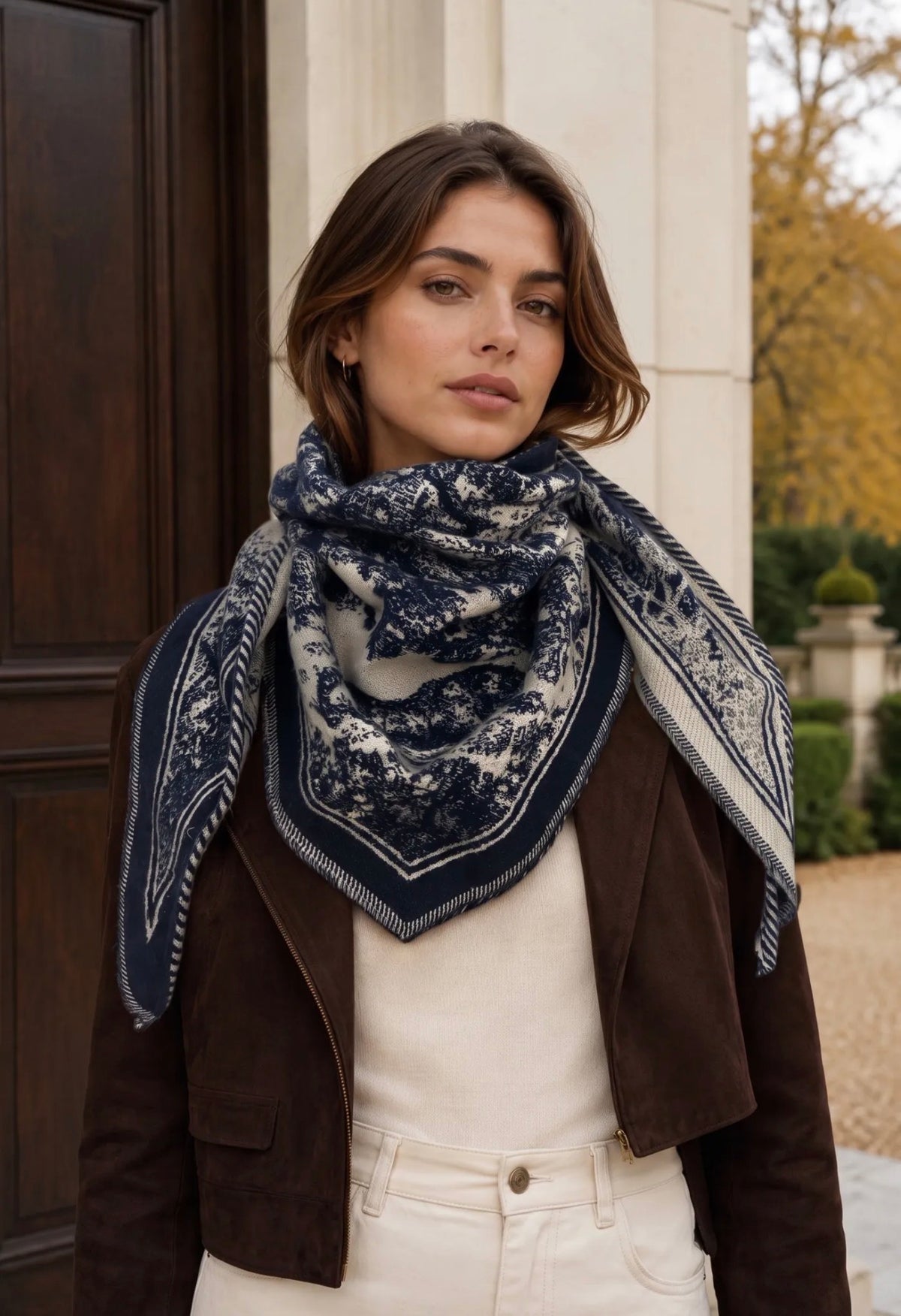 Foulard Élise femme 40 × 120 cm – 100 % viscose