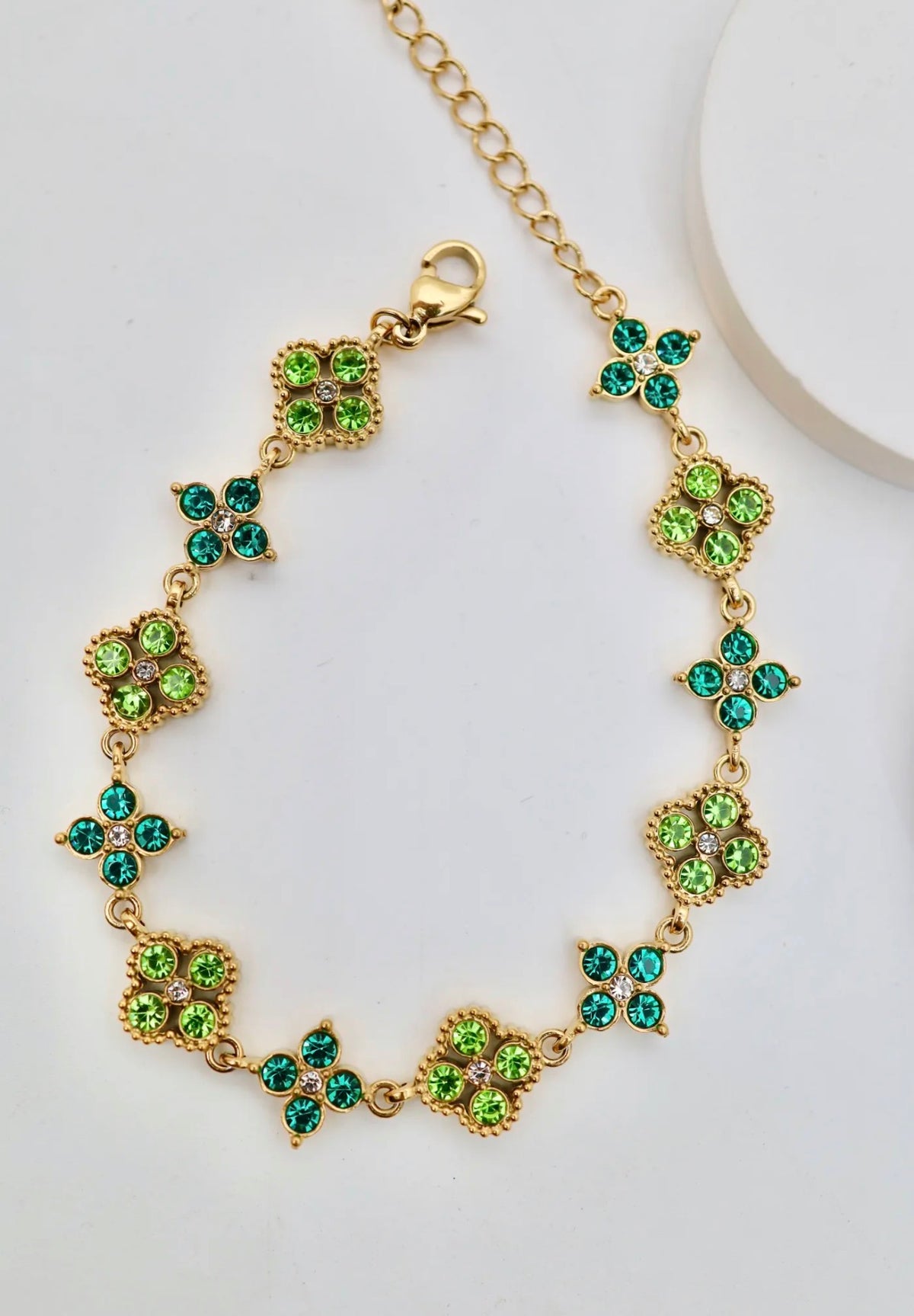 Bracelet Eléa – Acier inoxydable & zirconiums scintillants