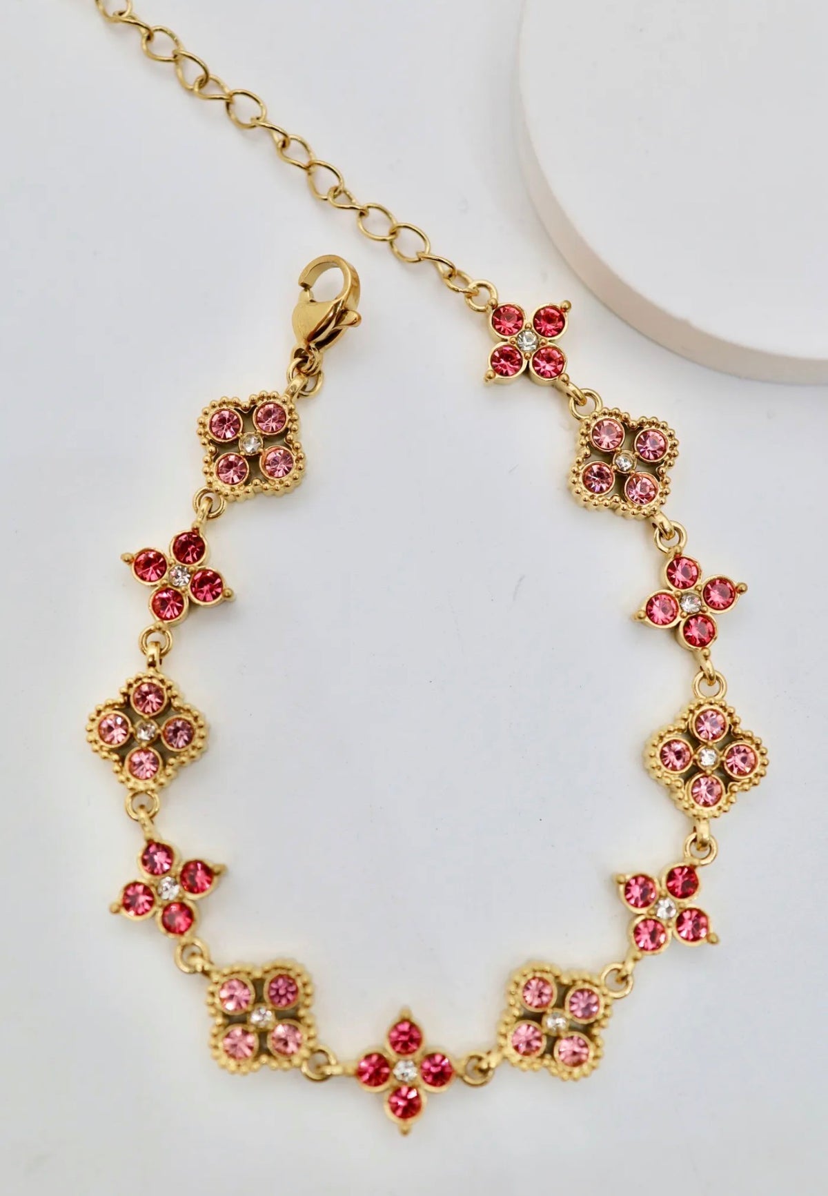 Bracelet Eléa – Acier inoxydable & zirconiums scintillants