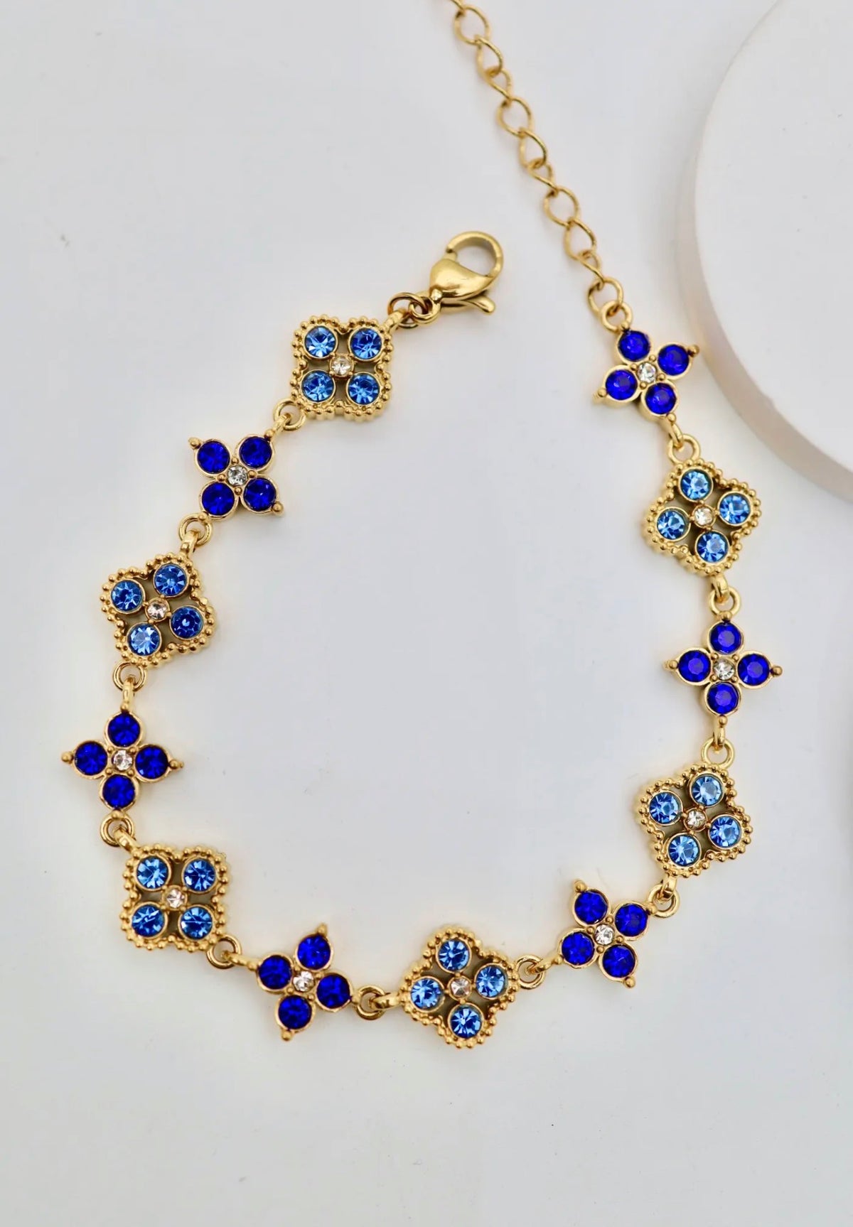Bracelet Eléa – Acier inoxydable & zirconiums scintillants