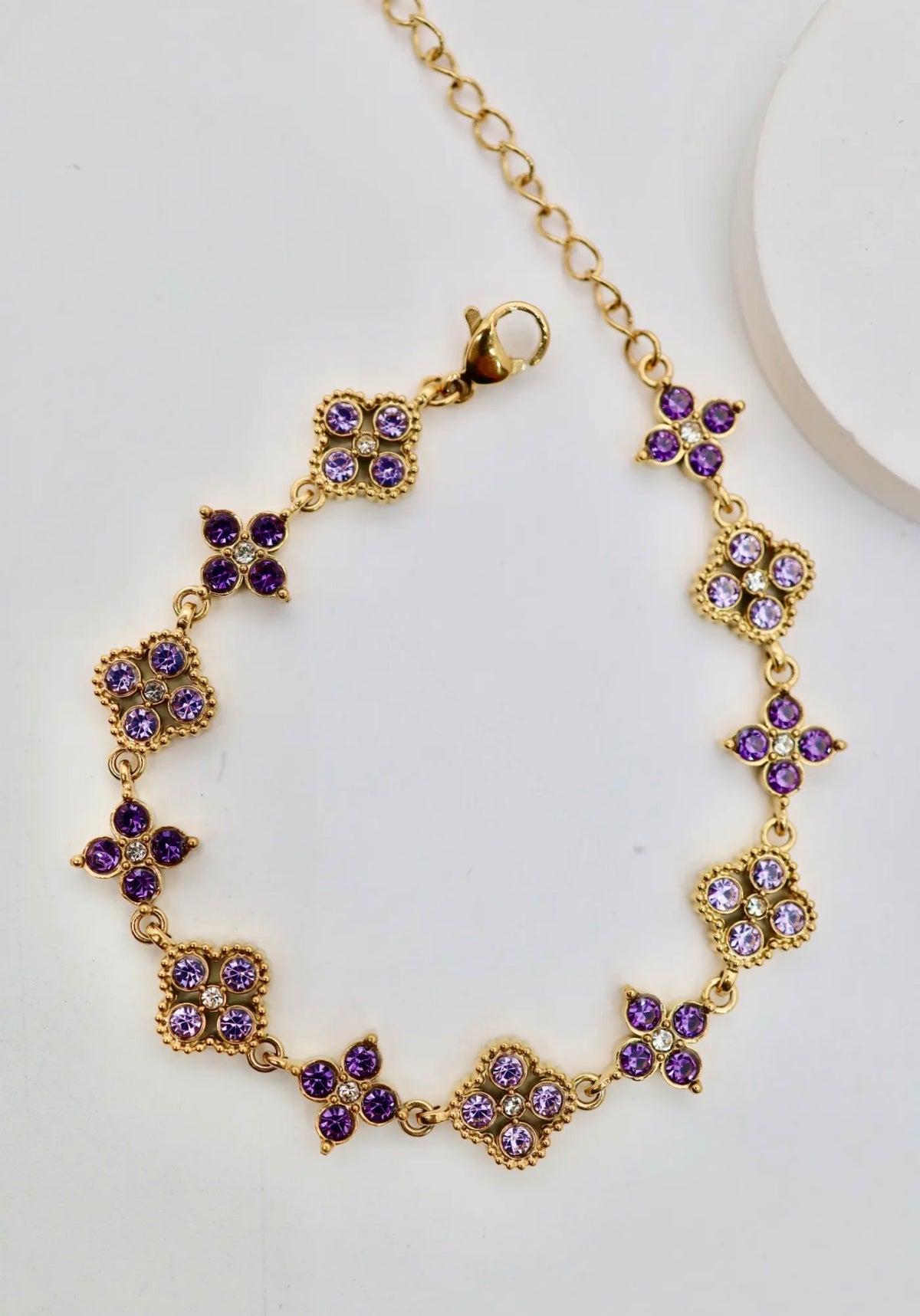 Bracelet Eléa – Acier inoxydable & zirconiums scintillants