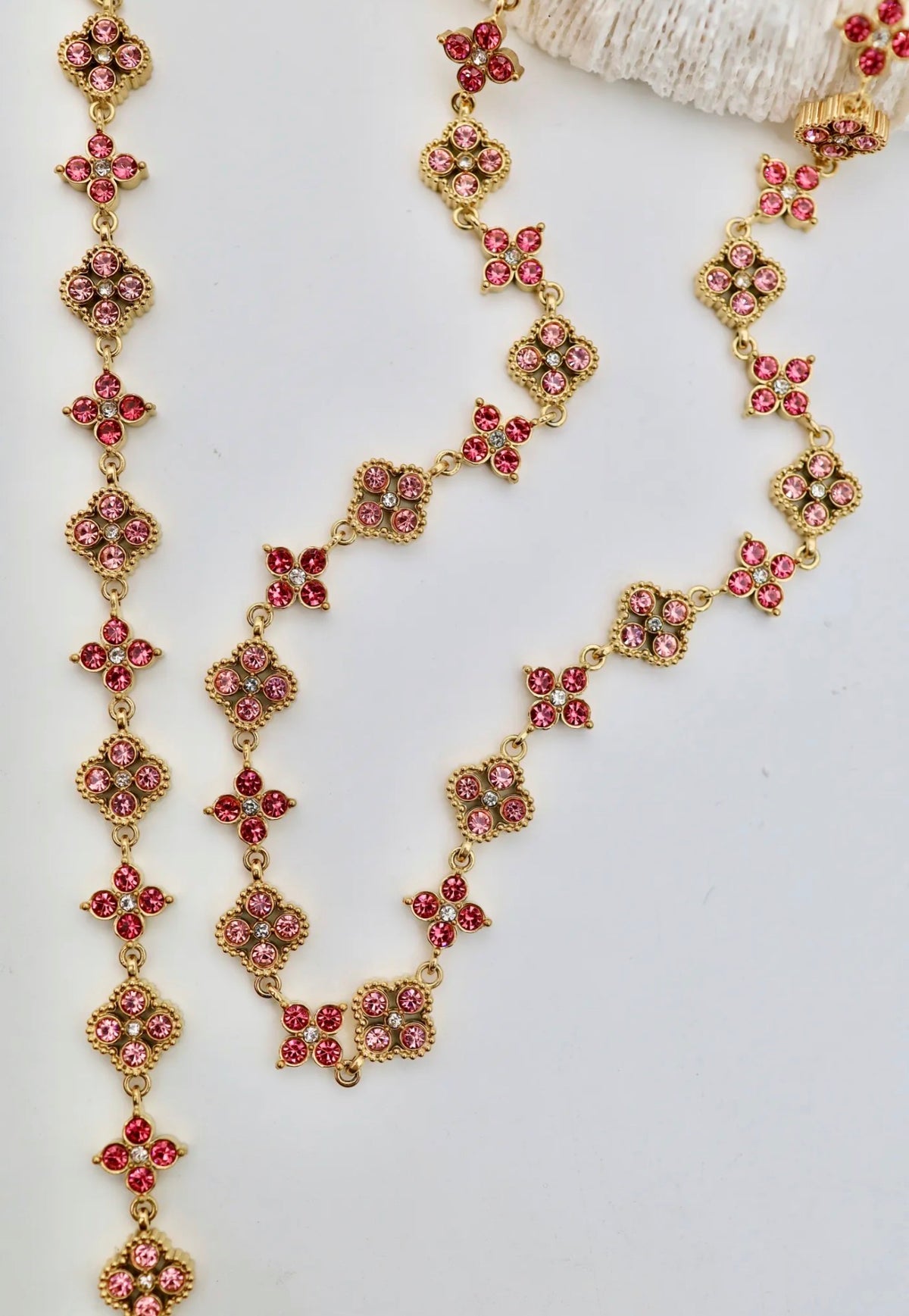 Parure Eléa – Collier & bracelet en acier inoxydable et zirconium