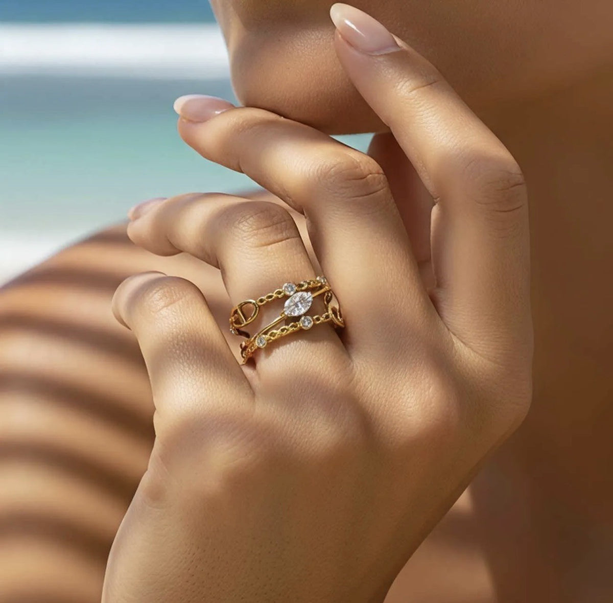 Bague Éclat – Dorée ou Argentée ✨